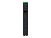 APC Easy Cooling Row CW ERC301BD1CPS Dual Feed rack cabinet with display Black 42U