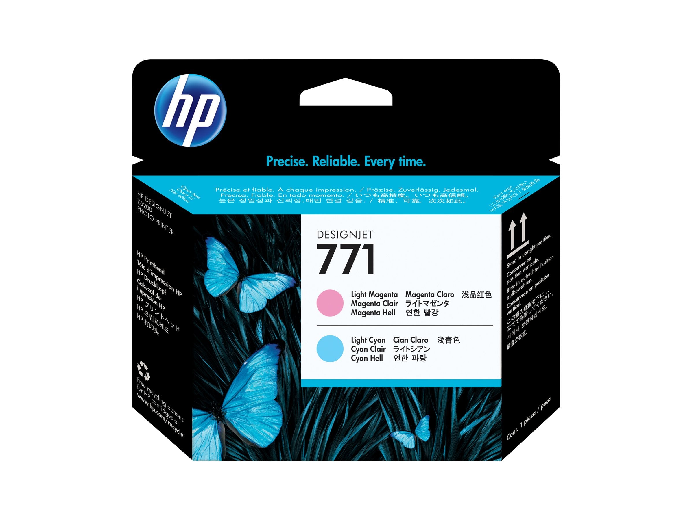 HP 771 original printhead CE019A light magenta and light cyan standard capacity 1-pack