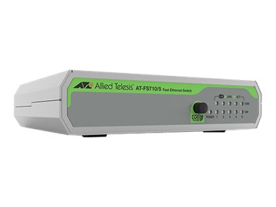 ALLIED 5-port 10/100TX unmanaged switch with internal PSU EU Power Cord