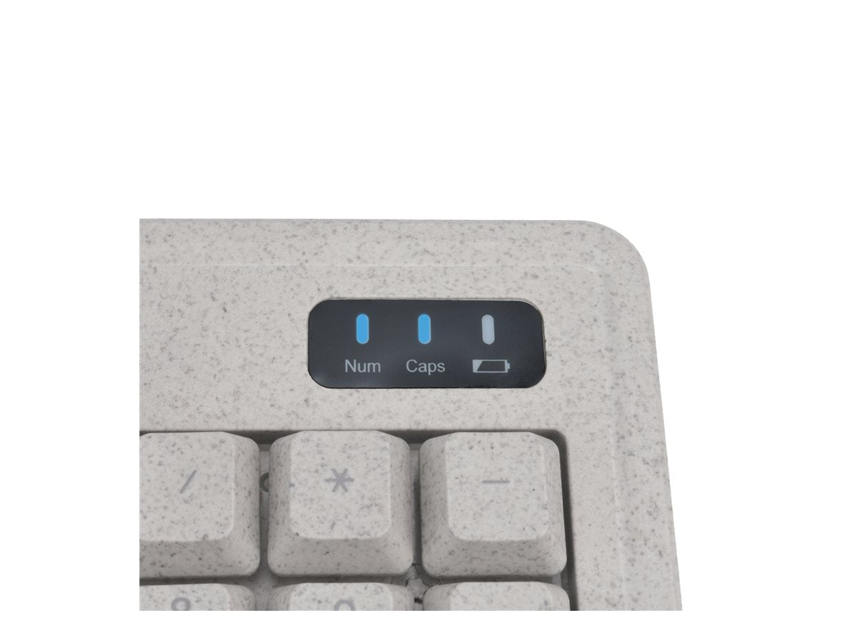 MCL kit clavier + souris sans fil rechargeable bioplastique