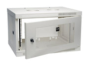 EATON TRIPPLITE 6U Wall Mount Rack Enclosure Server Cabinet Wallmount Doors Sides White Rack cabinet wall mountable white 6U 19