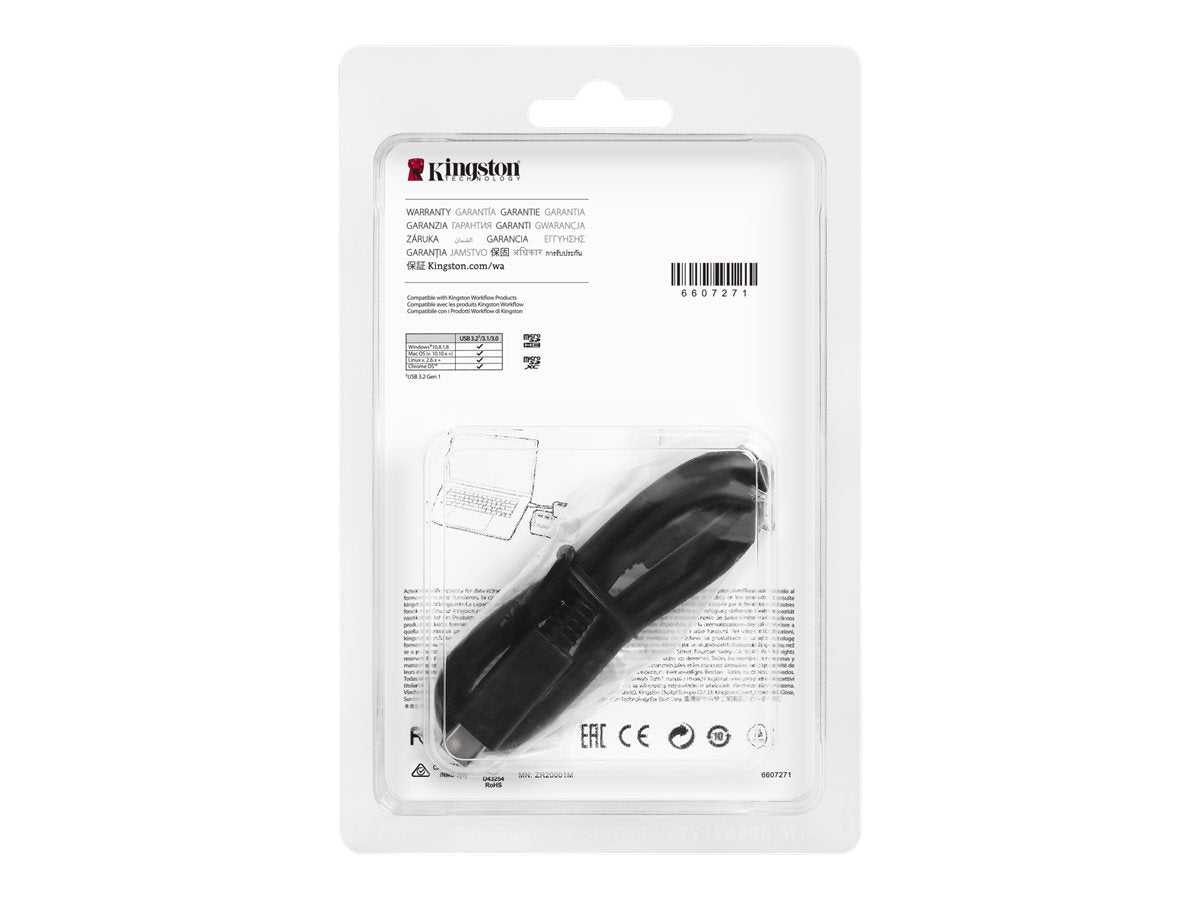 KINGSTON USB 3.2 Gen1 Workflow Dual-Slot microSDHC/SDXC UHS-II Card Reader
