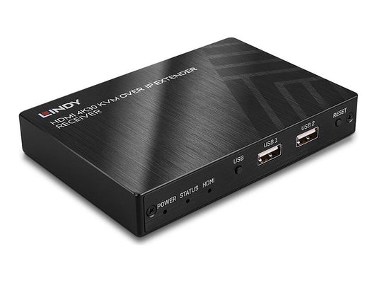 LINDY 4K KVM over IP Extender Receiver HDMI 1.4 HDCP 1.4 USB HID & IR