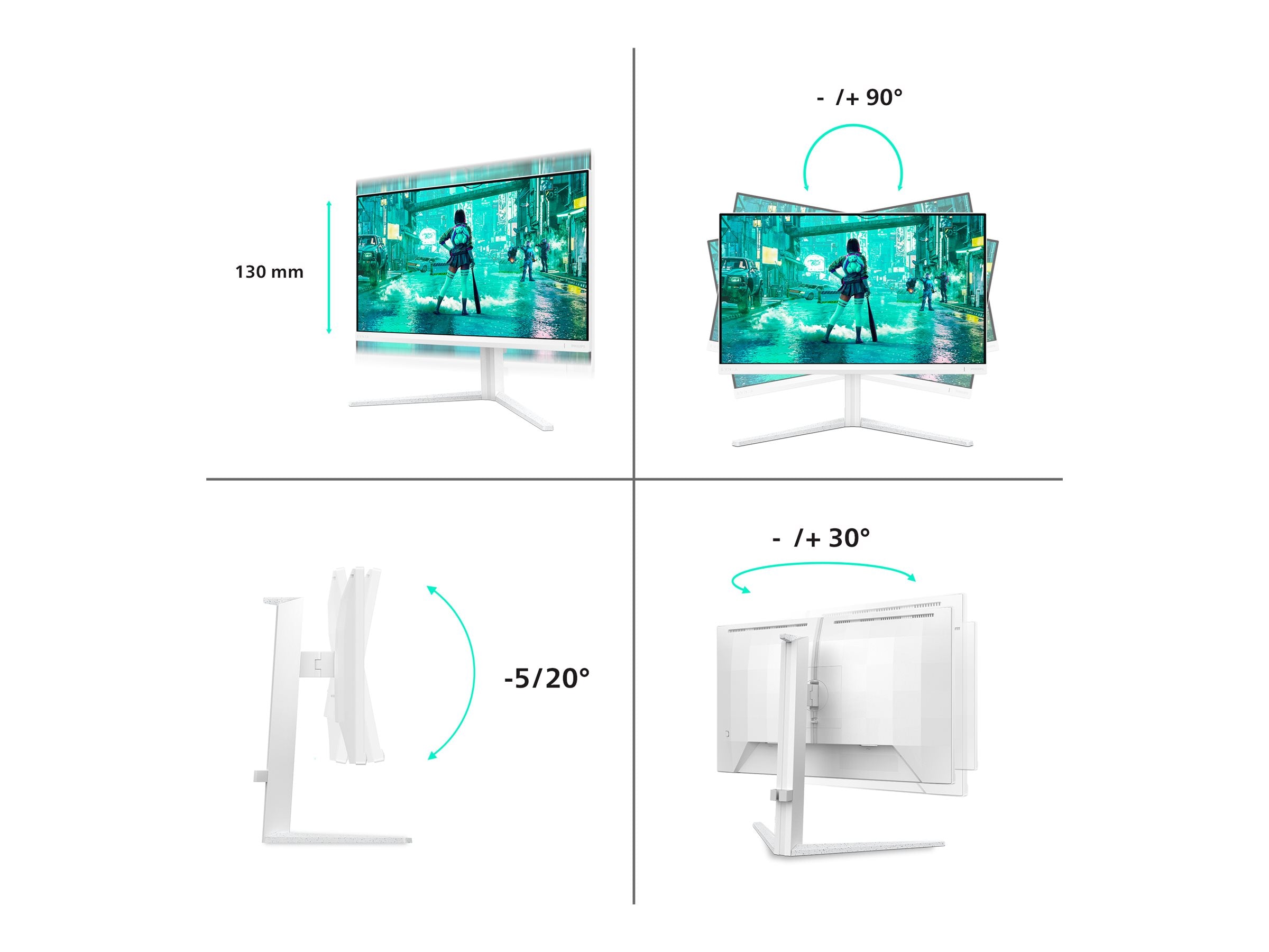 PHILIPS 24M2N3201A/00 24p IPS FHD HDMI White