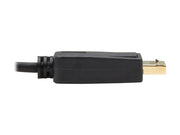 EATON TRIPPLITE USB-C to DisplayPort Bi-Directional Active Adapter Cable M/M 4K 60 HDR Locking DP Connector 6ft. 1.8m