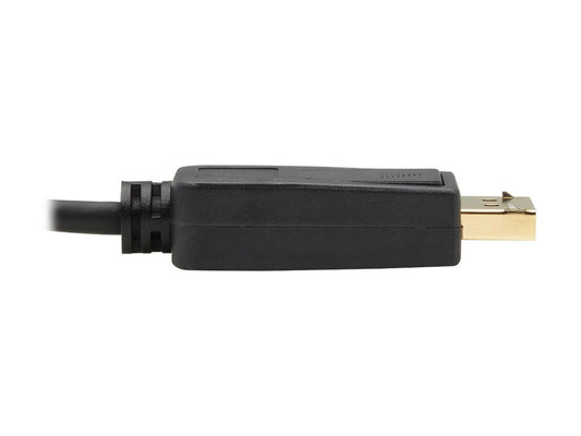 EATON TRIPPLITE USB-C to DisplayPort Bi-Directional Active Adapter Cable M/M 4K 60 HDR Locking DP Connector 6ft. 1.8m