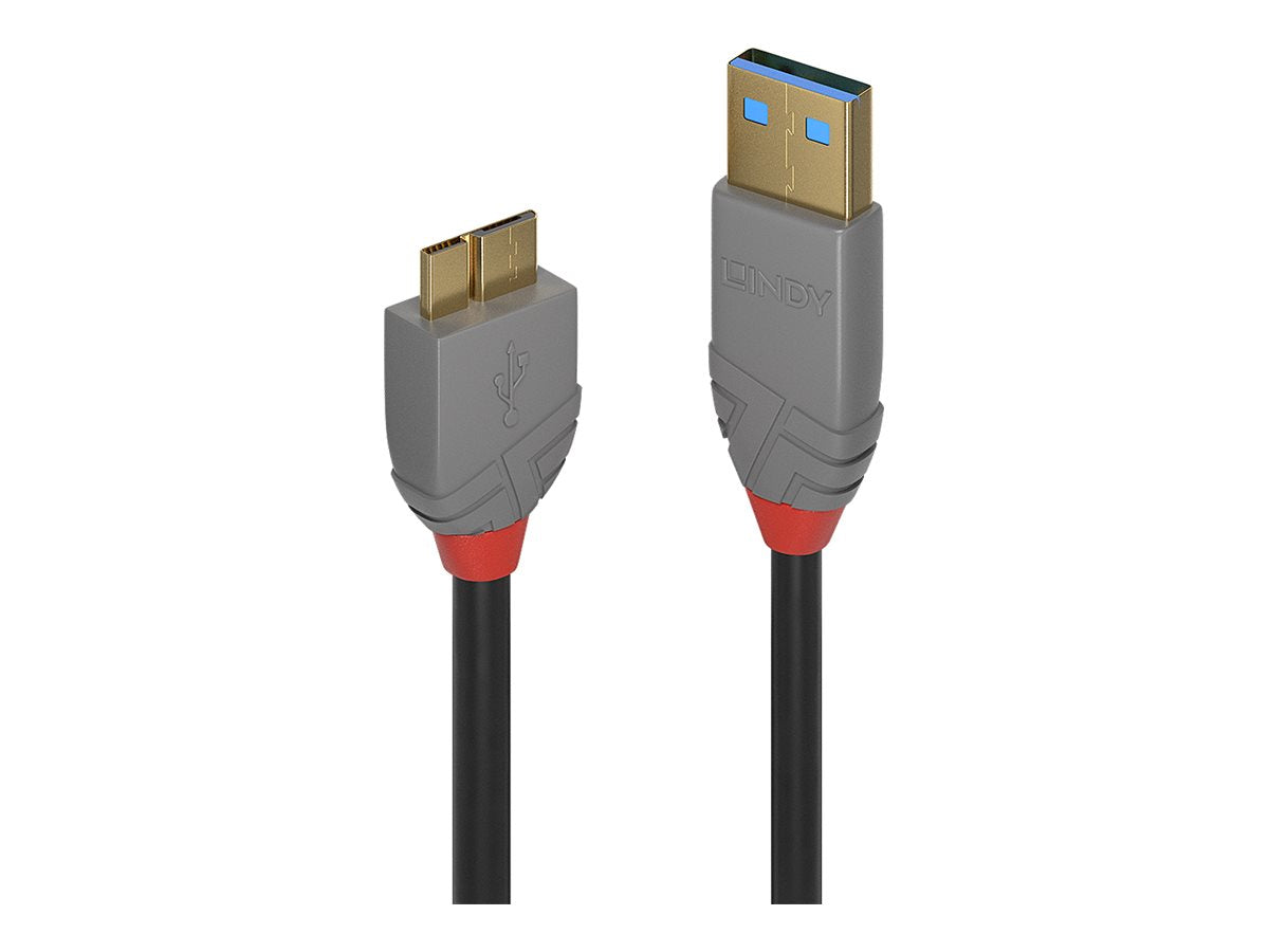 LINDY Câble USB 3.0 Type A vers Micro-B Anthra Line 1m