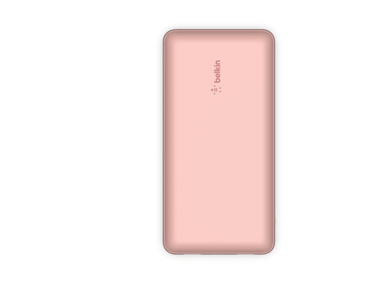 BELKIN Powerbank 20K 15W USB-C cable inclus + 2 USB-A Rose