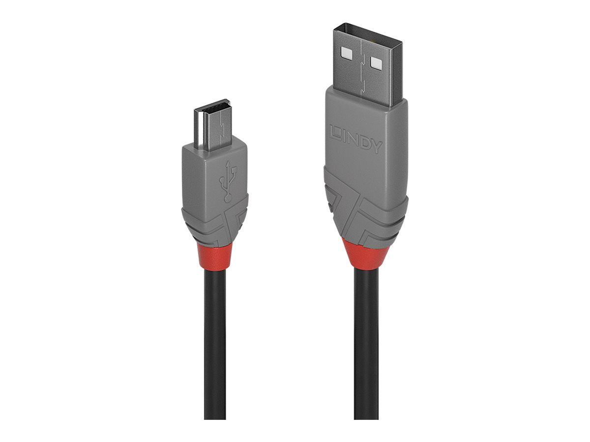 LINDY Câble USB 2.0 type A vers Mini-B Anthra Line 3m