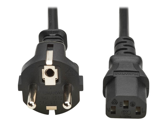 EATON TRIPPLITE PDU Power Cord C13 to Schuko CEE 7/7 - 10A 250V H05VV-F 2M Black
