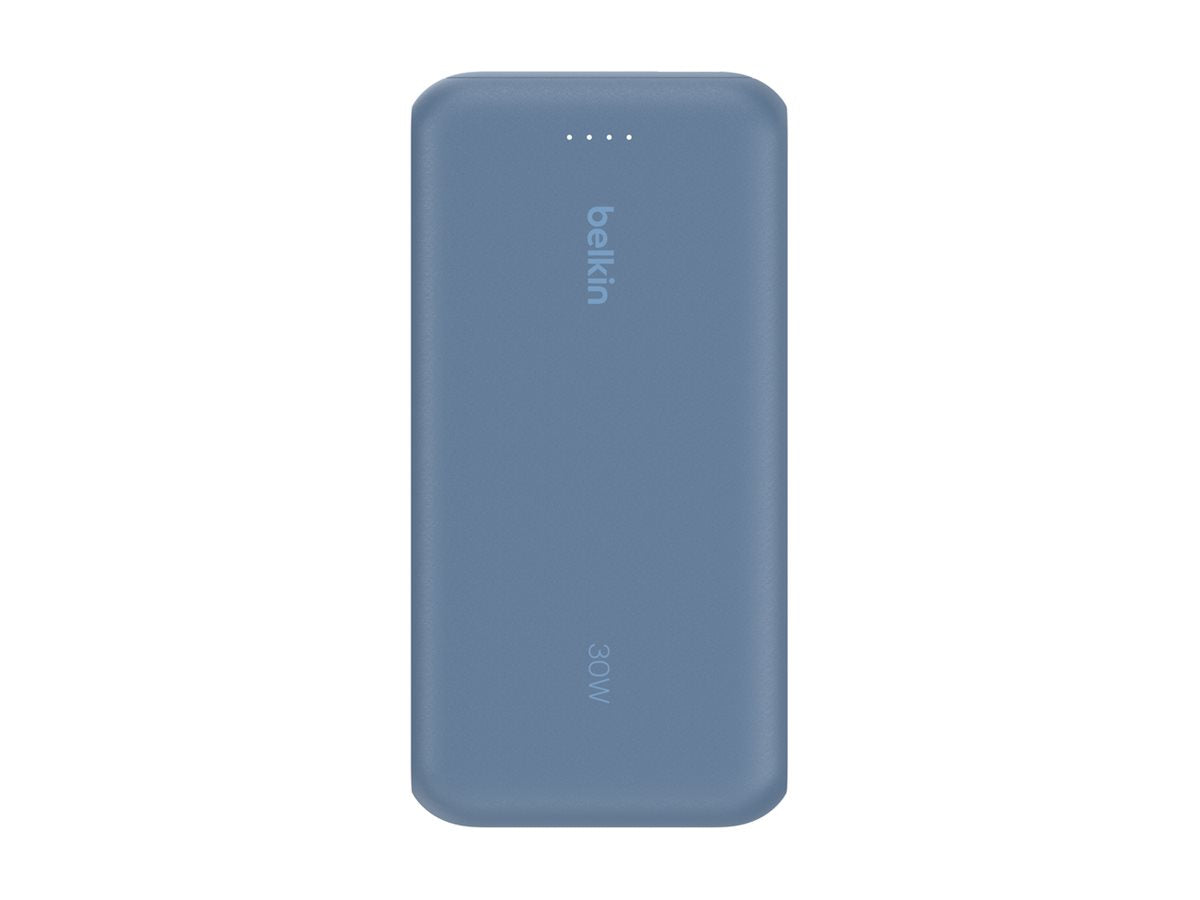 BELKIN 20k PD30w Integrated USB-C Cable Power Bank Blue