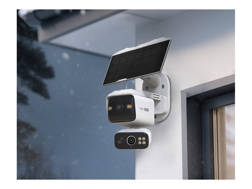 TP-LINK Solar-Powered Dual-Lens Pan/Tilt Security Camera Kit TC93D KIT EU IP Camera TC93D EU 1.0 & Tapo A201-INT