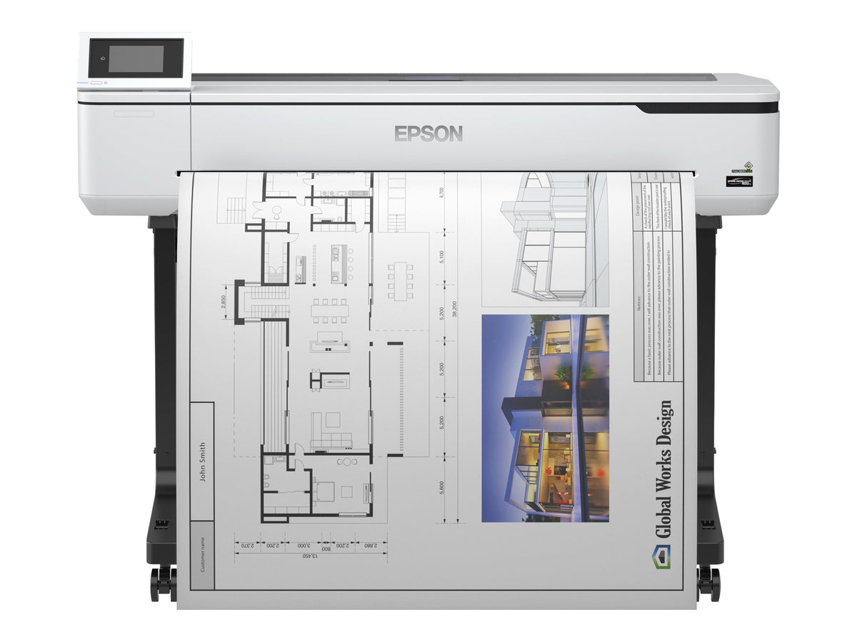 EPSON SureColor SC-T5100 36inch large-format printer colour ink-jet Roll 91.4cm 2400x1200dpi Gigabit LAN Wi-Fi USB 3.0 Cutter