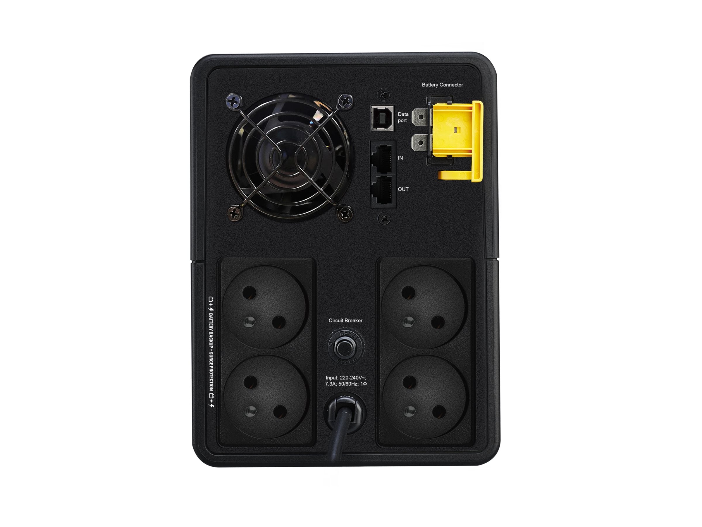 APC Back-UPS BX Series BX1600MI-FR UPS AC 230V 900Watt 1600VA output connectors 4 France Black