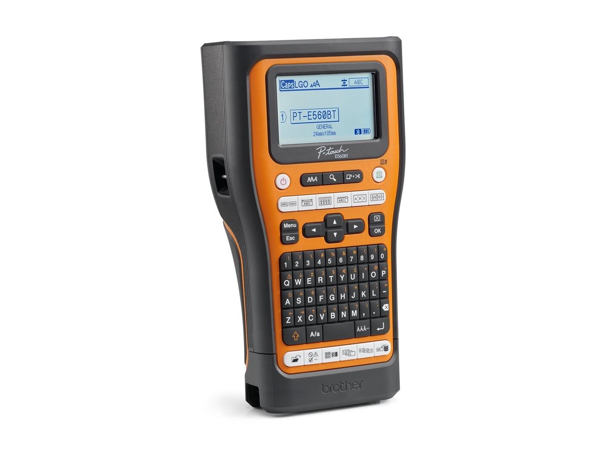 BROTHER Bluetooth connectable electrician labeller 24mm max tape QWERTY keyboard delivered with case and 4 ribbons