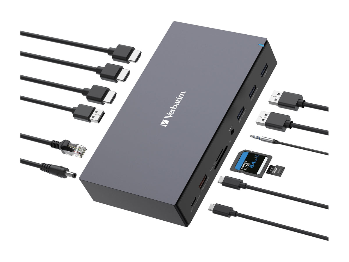 VERBATIM USB-C PRO DOCKING STATION 17 PORT CDS-17 WCF (P)