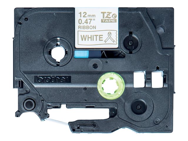 BROTHER Ruban tissus Or sur Blanc 12mm (4m)