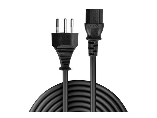 LINDY IEC-Mains lead 3m Swiss Plug to IEC C13
