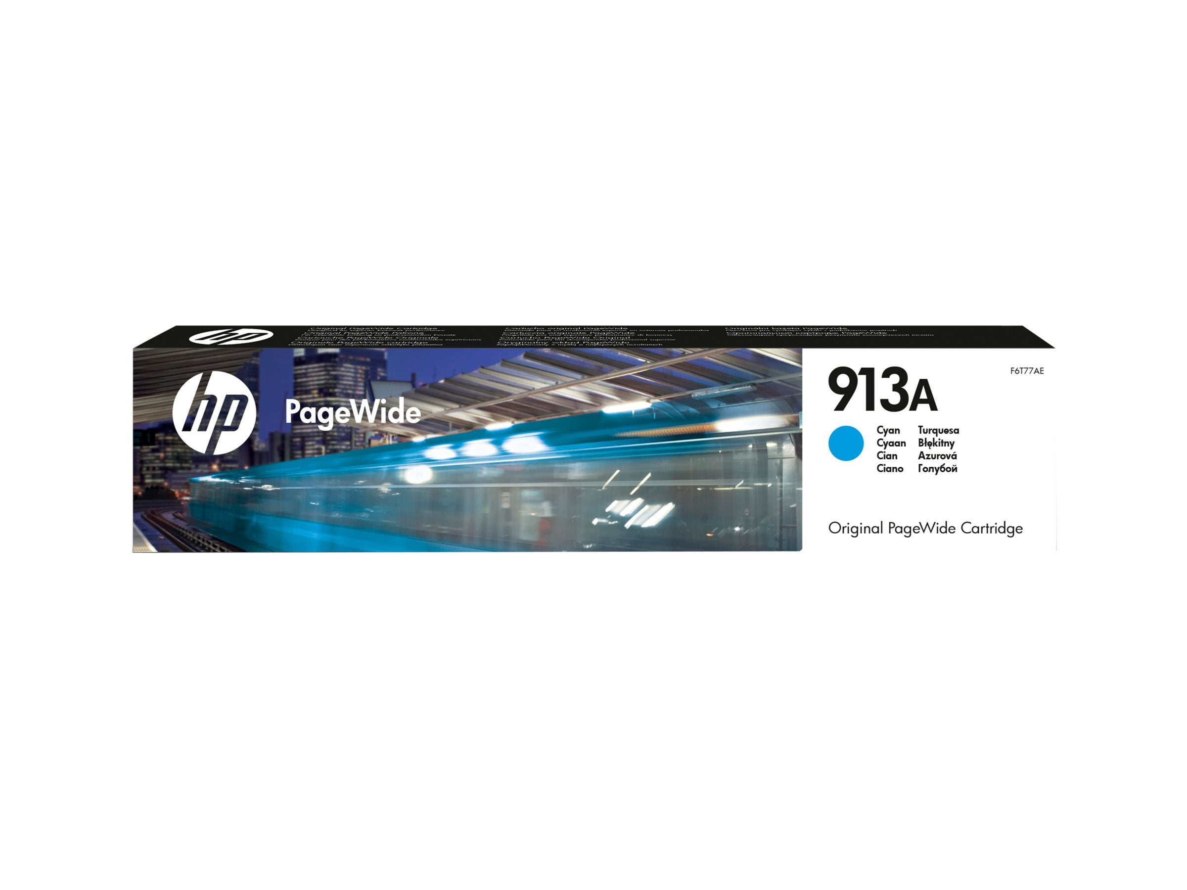 HP 913A original cyan PageWide cartridge F6T77AE