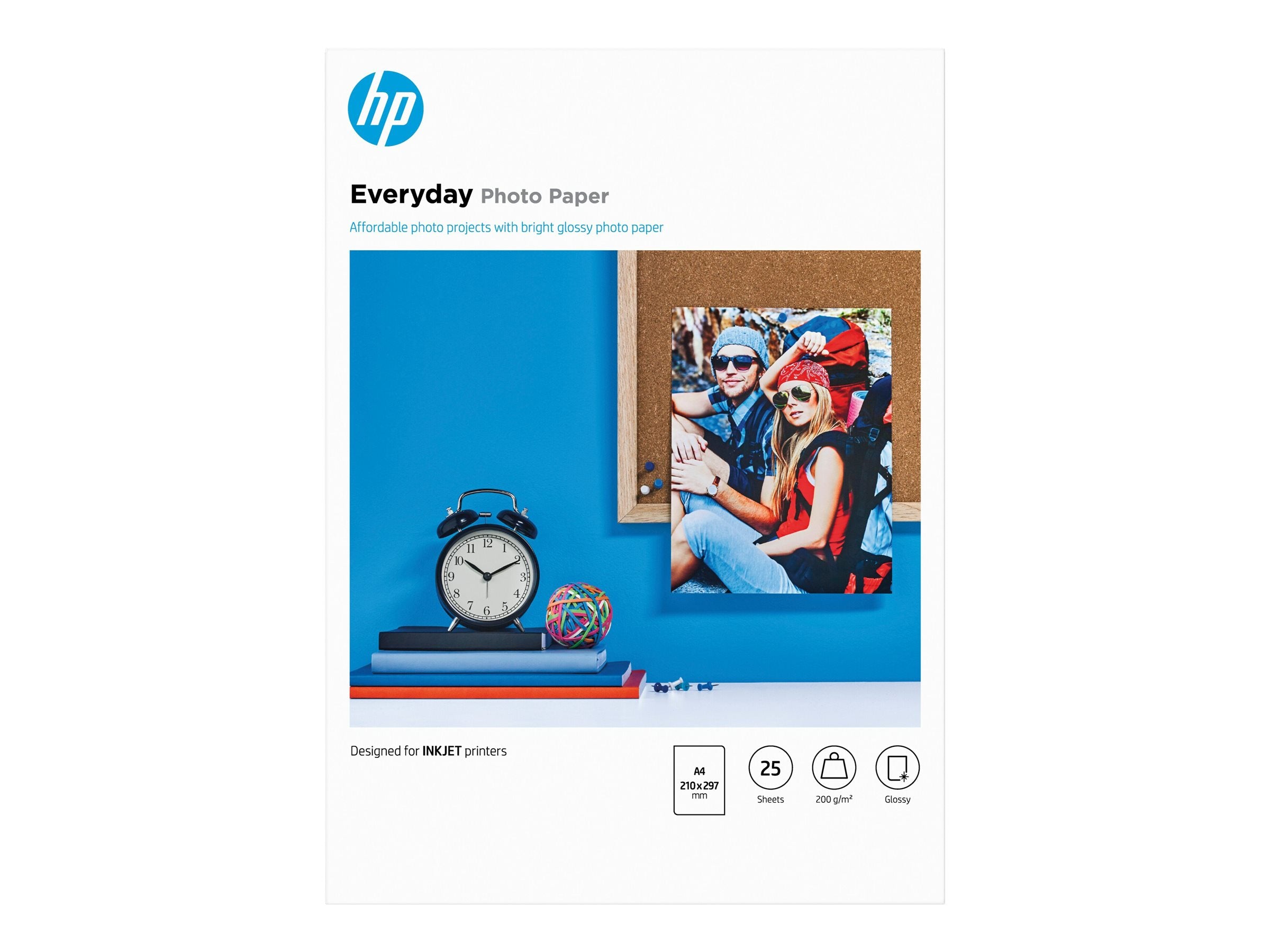 HP original Q5451A Everyday Glossy Photo Paper Ink cartridgetjet 200g/m2 A4 25 sheets 1-pack