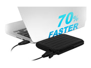 SILICON POWER External HDD Armor A66 2.5p 1To USB 3.2 IPX4 Black