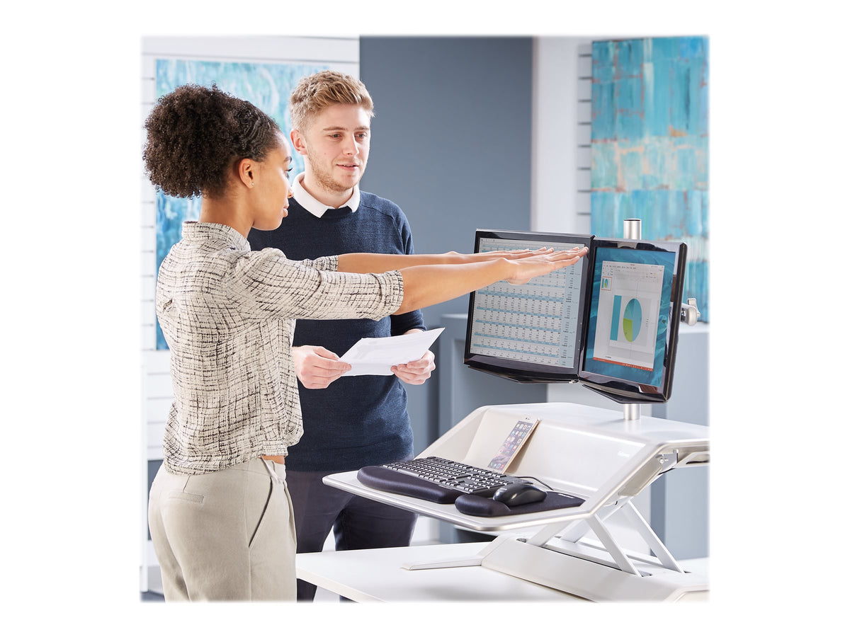 FELLOWES plate-forme assis-debout lotus - blanc