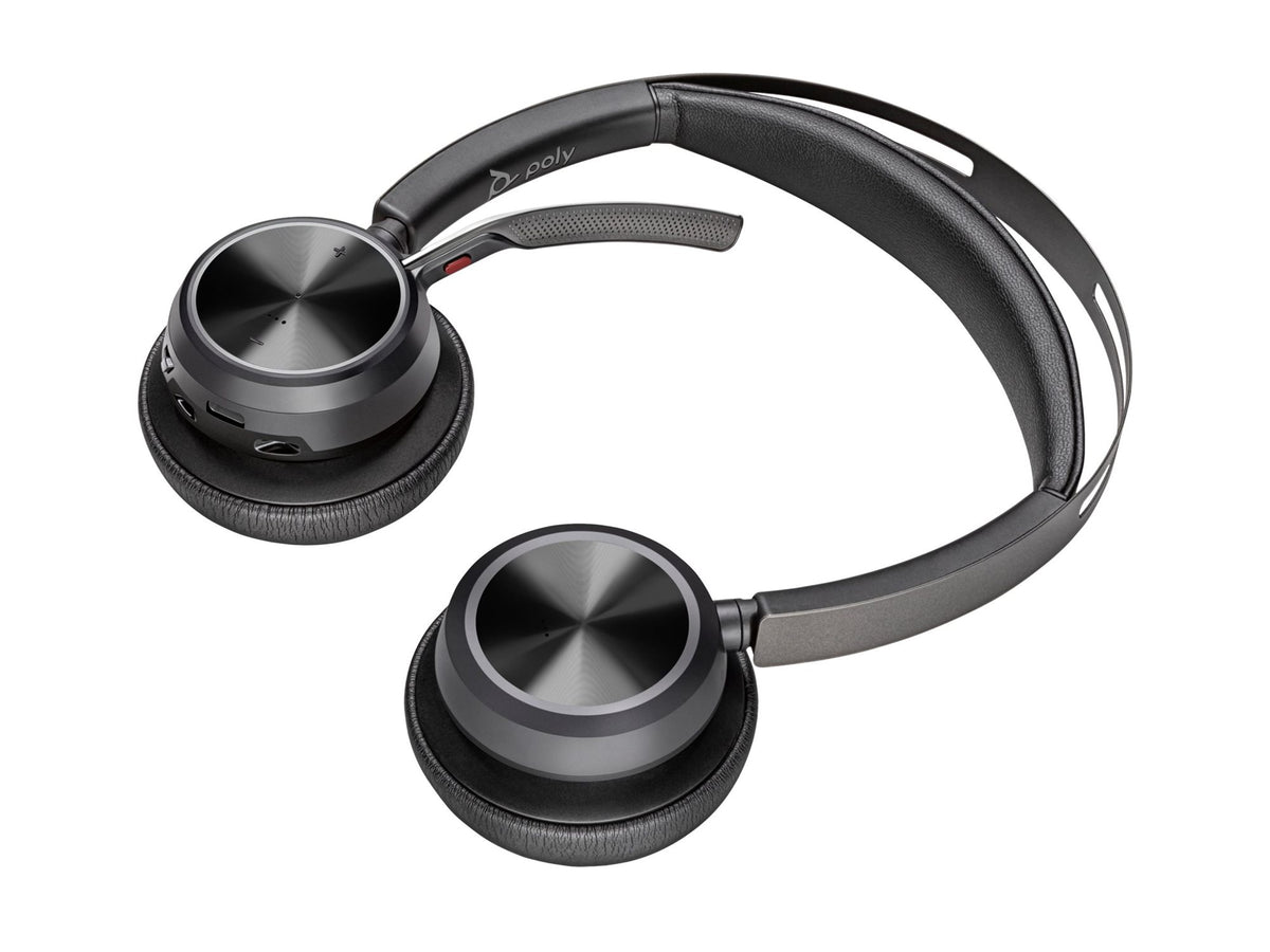 HP Poly Voyager Focus 2 USB-C Bluetooth Headset +USB-C/A Adapter