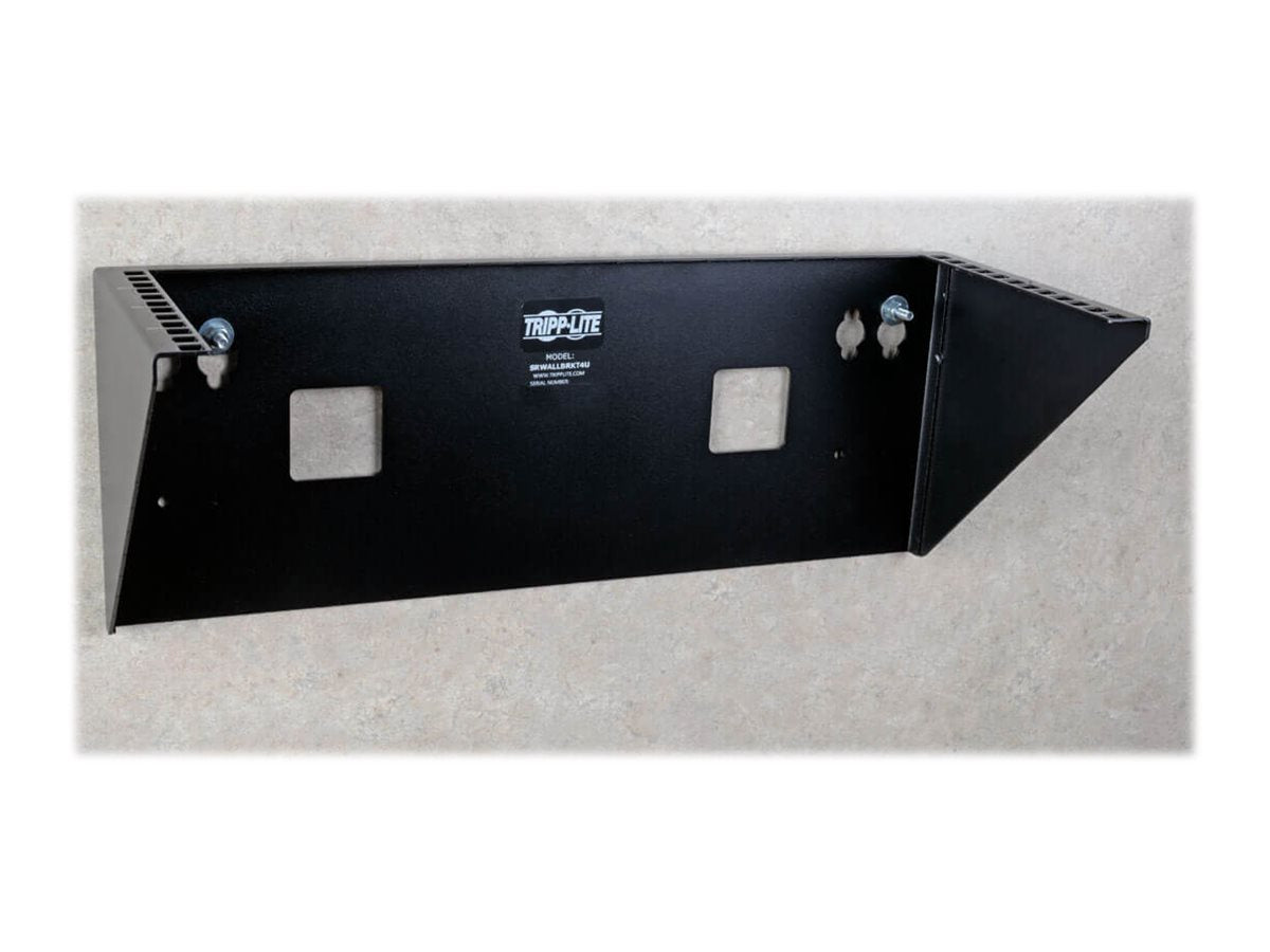 EATON TRIPPLITE Wallmount Rack 4U Vertical Rack Bracket 175lb Capacity Mounting bracket wall mountable Black 4U 19