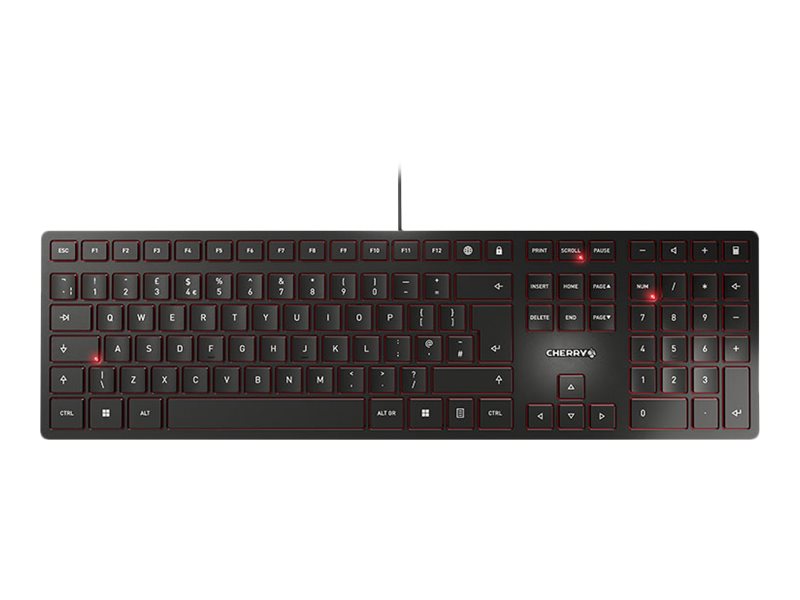 CHERRY KC 6000 SLIM 105+6 key USB black keyboard QWERTY (GB)