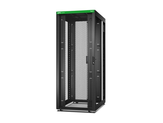 APC Easy Rack 42Ux800x1200 with Roof castors feet and 4Brackets No Side panels Bottom black