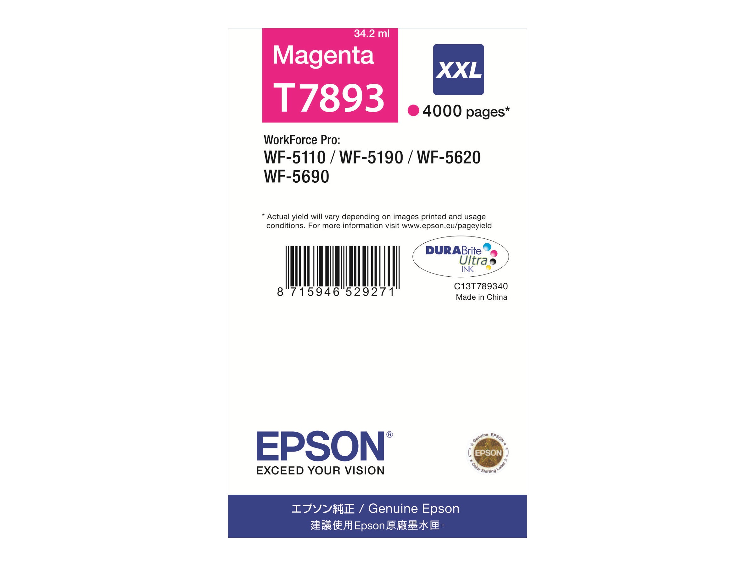 Ink/T789 DURABrite Ultra 34.2ml MG