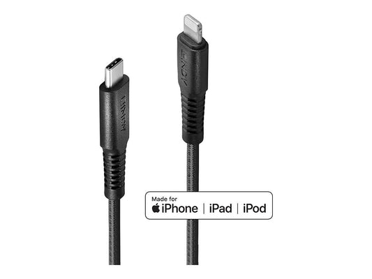 LINDY 2m reinforced USB Type C to Lightning charging Cable