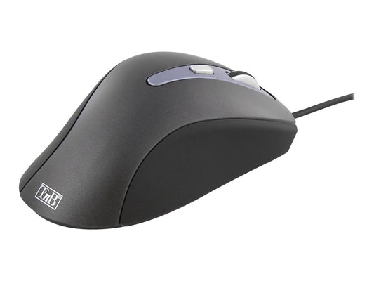 TNB Office Wired Mouse Black Ultra Comfortable Curved Shape Allowing To Perfectly Fit The Shape Of The Hand Pleasant Grip