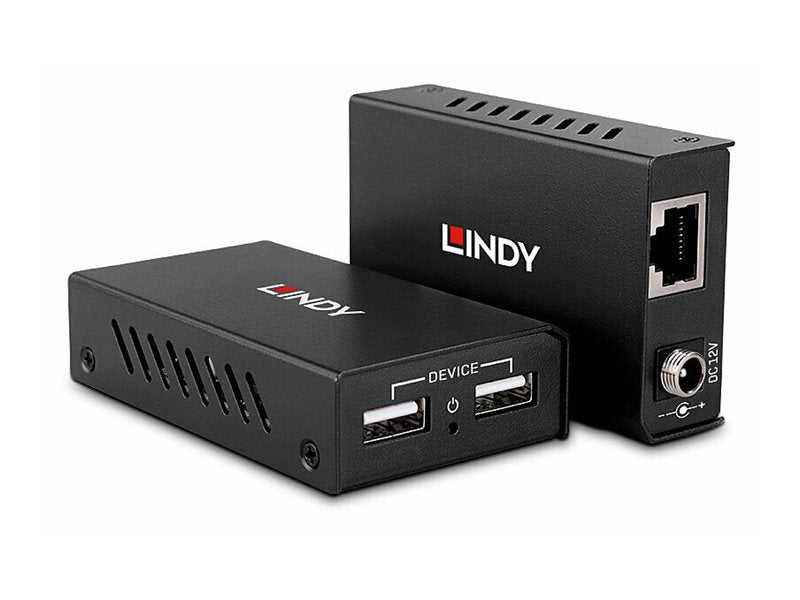 LINDY 100m 2 Port USB 2.0 Cat. 6 Extender