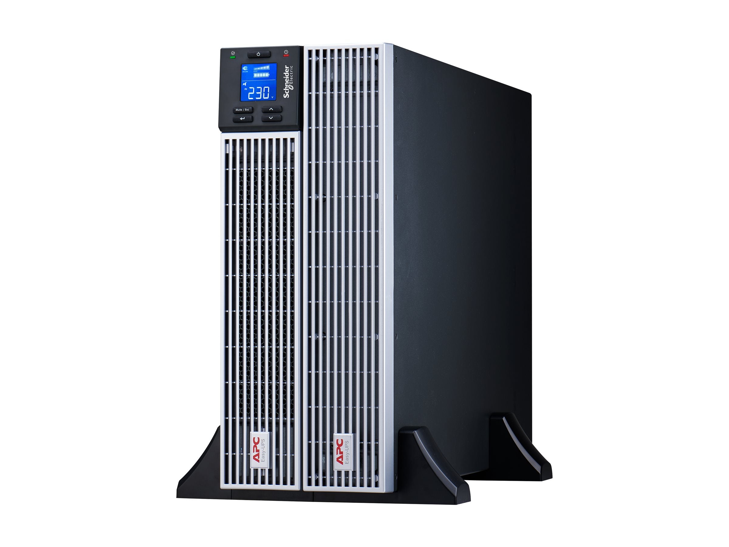 APC Easy UPS On-Line SRVL UPS Rack Li-ion AC 230V 900Watt 1000VA USB RS-232 RJ-45 RJ-11 output connectors 6 4U 19 Black with Rail K
