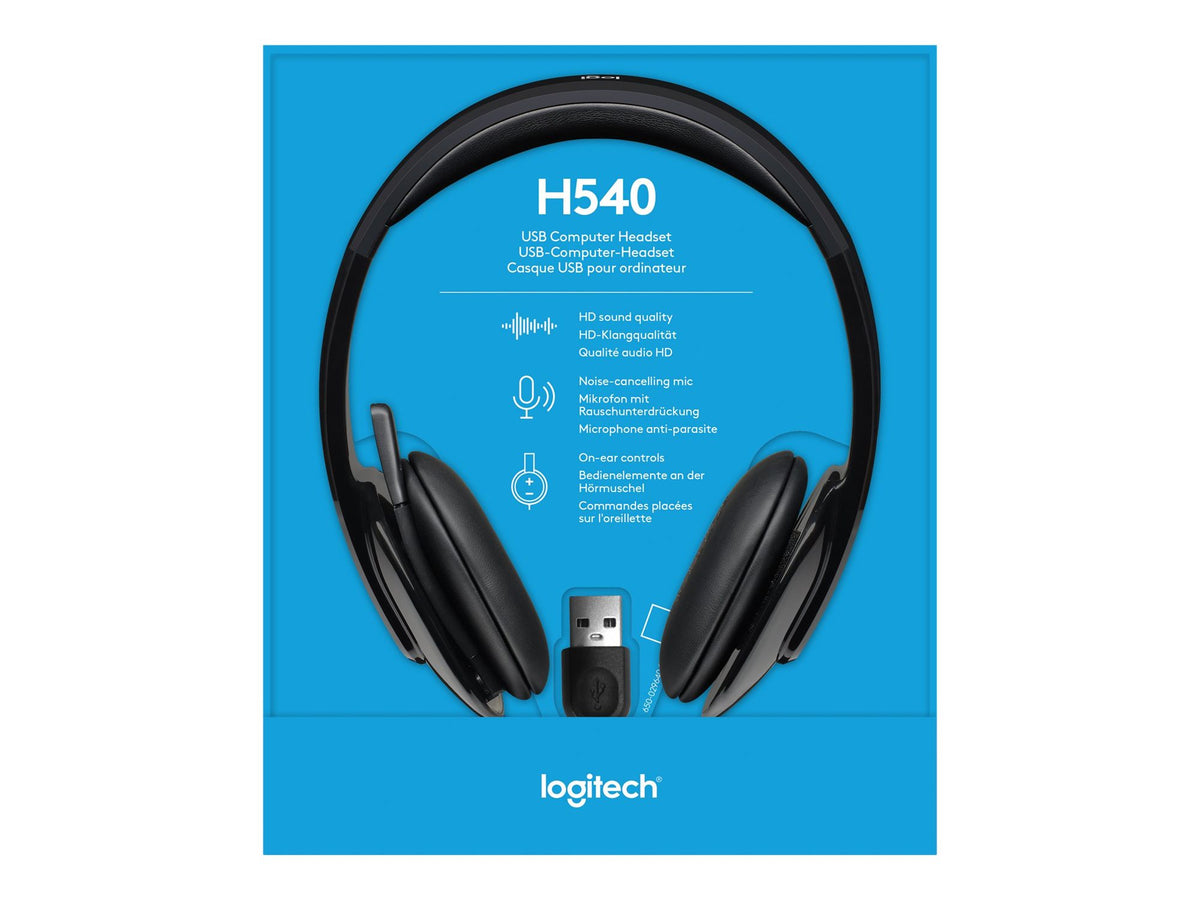 LOGITECH USB Headset H540 Headset on-ear wired