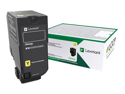 LEXMARK CS725 Cartouche de toner Return Programme haute capacité Jaune 12K