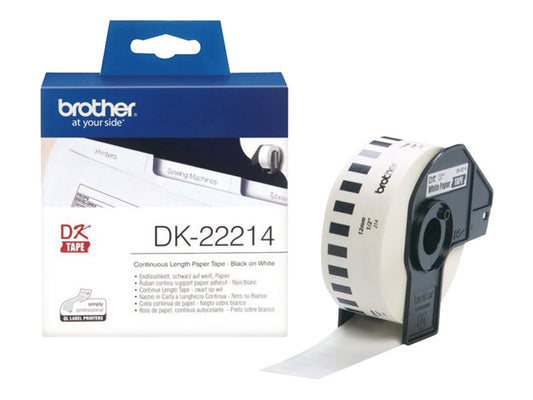 BROTHER P-TOUCH DK-22214  continue length  papier 12mm x 30.48m