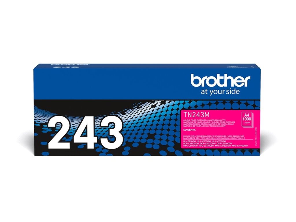 BROTHER TN243M Toner magenta standard de 1000 pages pour Hl-L32xx DCP-L35xx MFC-L37xx