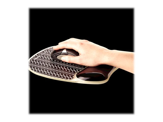 FELLOWES Repose poignet clavier PlushTouch™ - Noir - Antibactérien