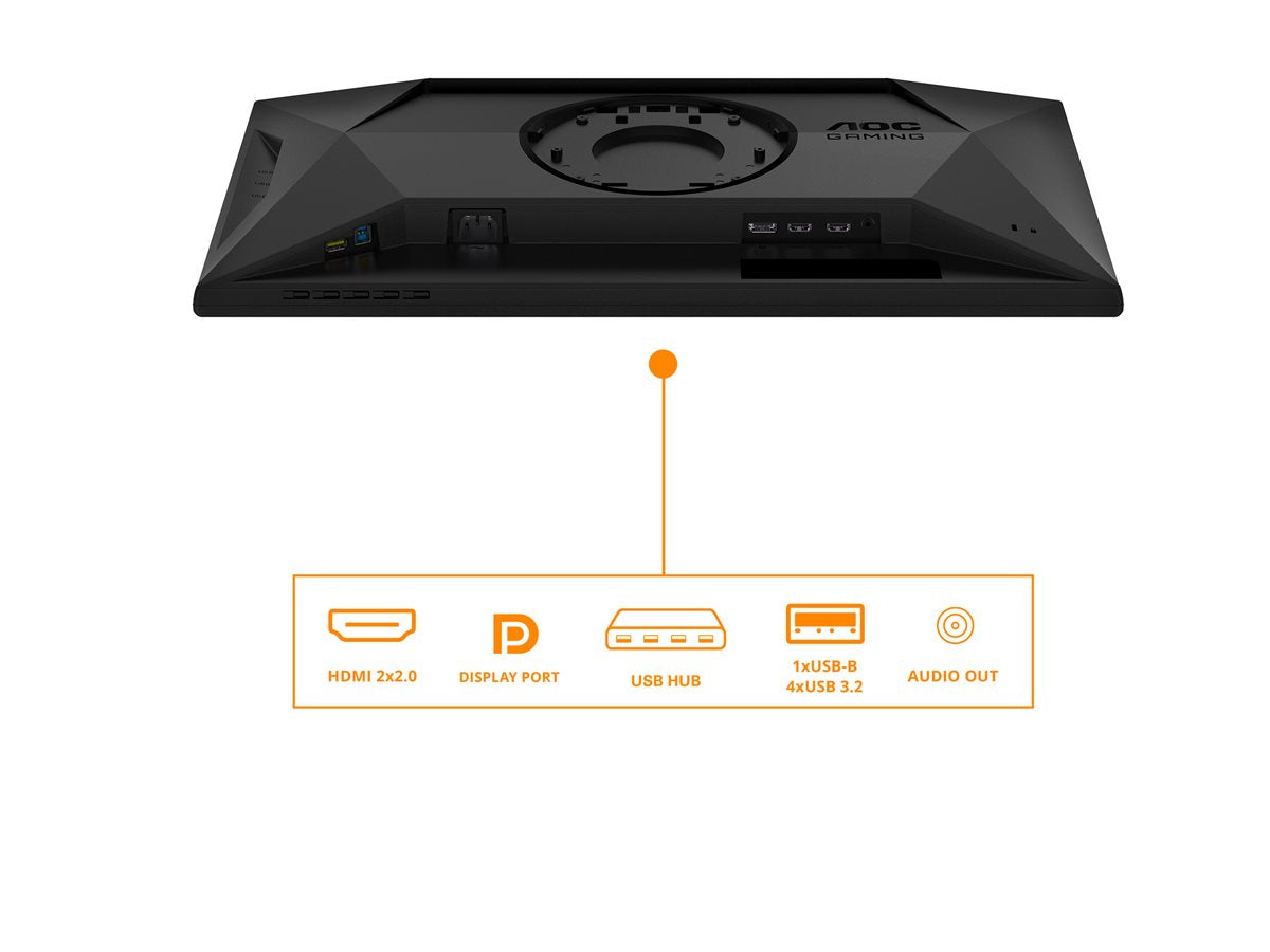 AOC 25G4SXU 24.5p Fast IPS FHD 310Hz 0.3ms 400cd/m2 HDMI 2.0 DP1.4 HUB USB