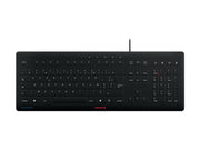 CHERRY Clavier Stream Protect AZERTY USB noir