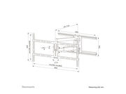 NEOMOUNTS WL40-550BL18 Support pour écran mural 43-75p - orientable - installation facile