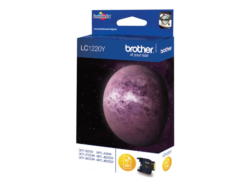 BROTHER LC-1220 cartouche d encre jaune capacité standard 300 pages pack de 1