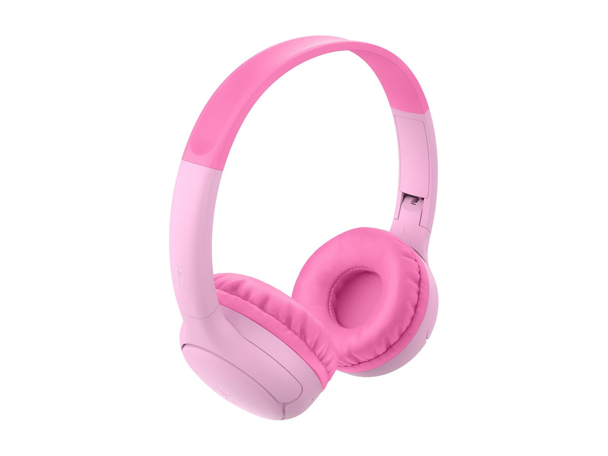 BELKIN SoundForm Mini 2 Kids Wireless On-Ear Headphones Pink With Case
