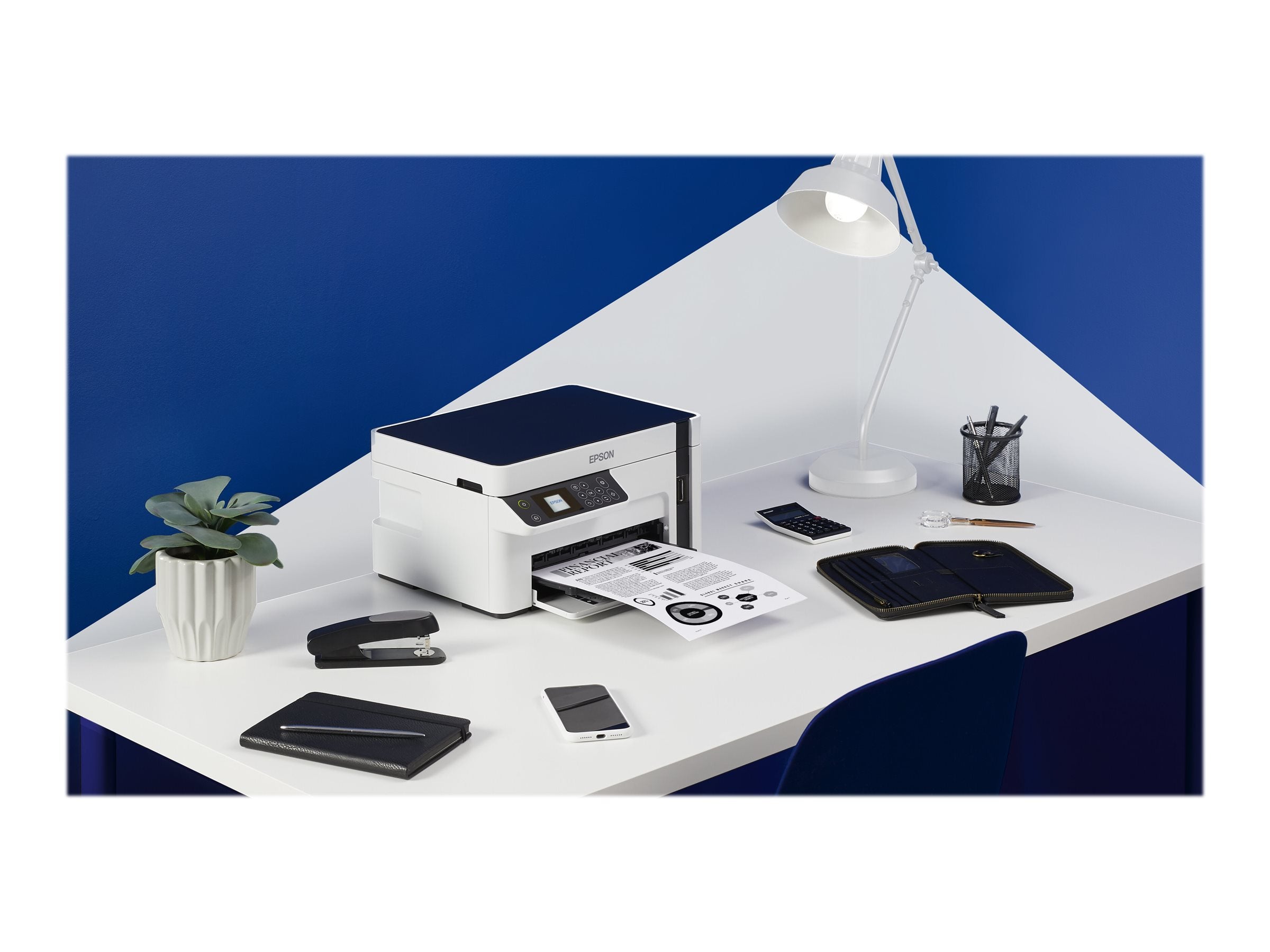 EPSON EcoTank ET-M2120 MFP Mono B/W ink-jet A4 15ppm print 150 sheets USB Wi-Fi white