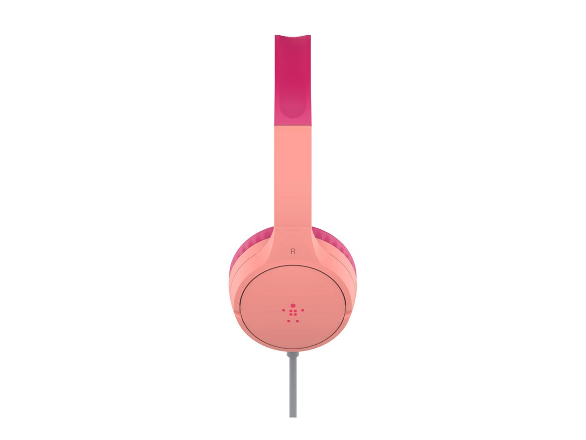 BELKIN SOUNDFORM Mini Wired On-Ear Headphones for Kids Pink