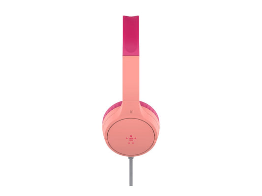 BELKIN SOUNDFORM Mini Wired On-Ear Headphones for Kids Pink