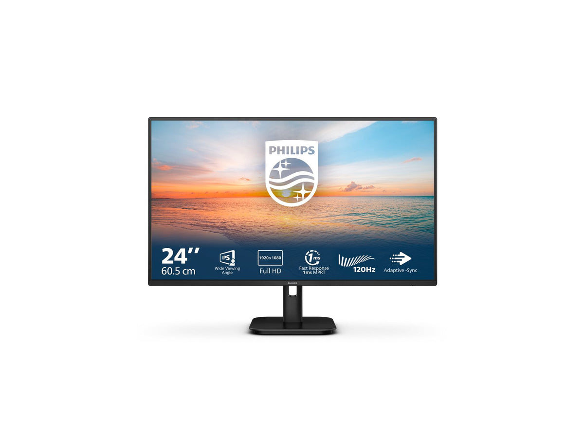 PHILIPS 24E1N1100A/00 - écran LED - 24"-1920 x 1080 Full HD (1080p) @ 100 Hz - IPS - 250 cd/m² - 1300:1 - 1 ms - HDMI, VGA - HP