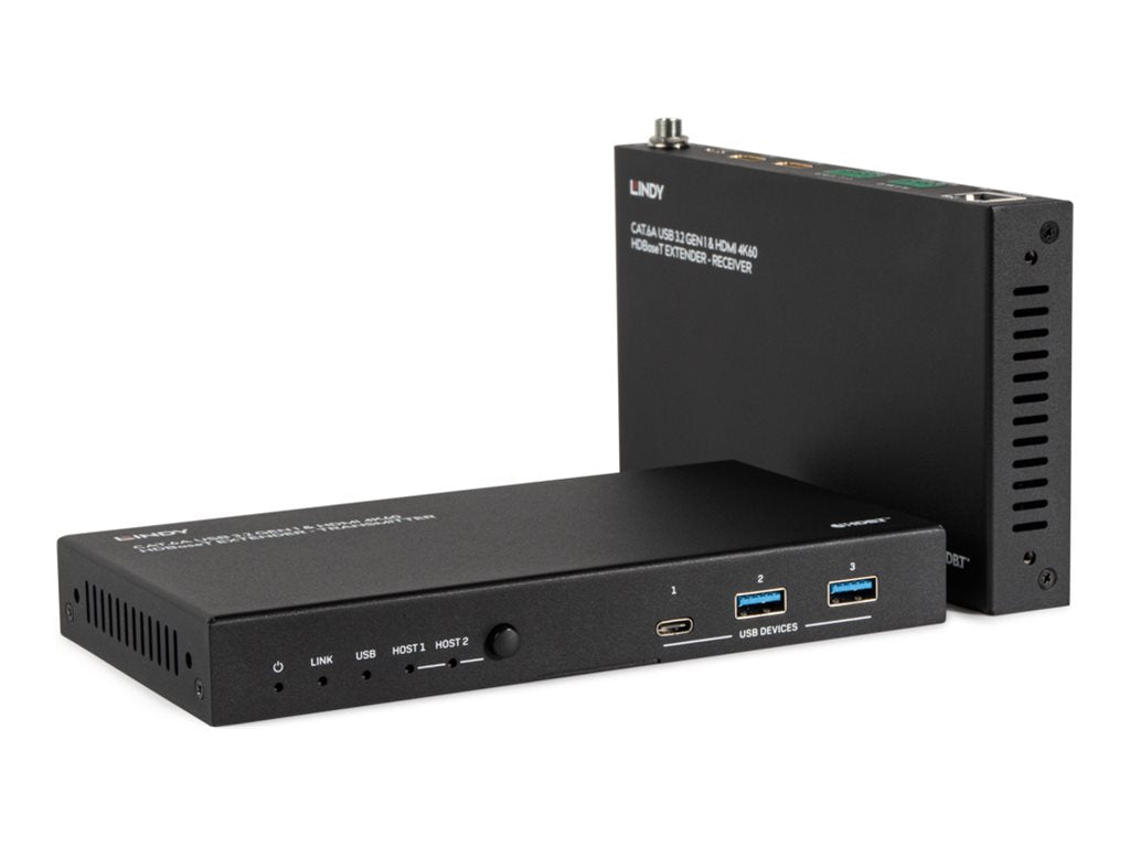 LINDY 100m Cat.6A USB 3.2 Gen 1 & HDMI HDBaseT Extender